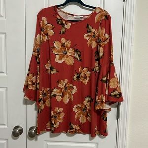 Floral swing dress